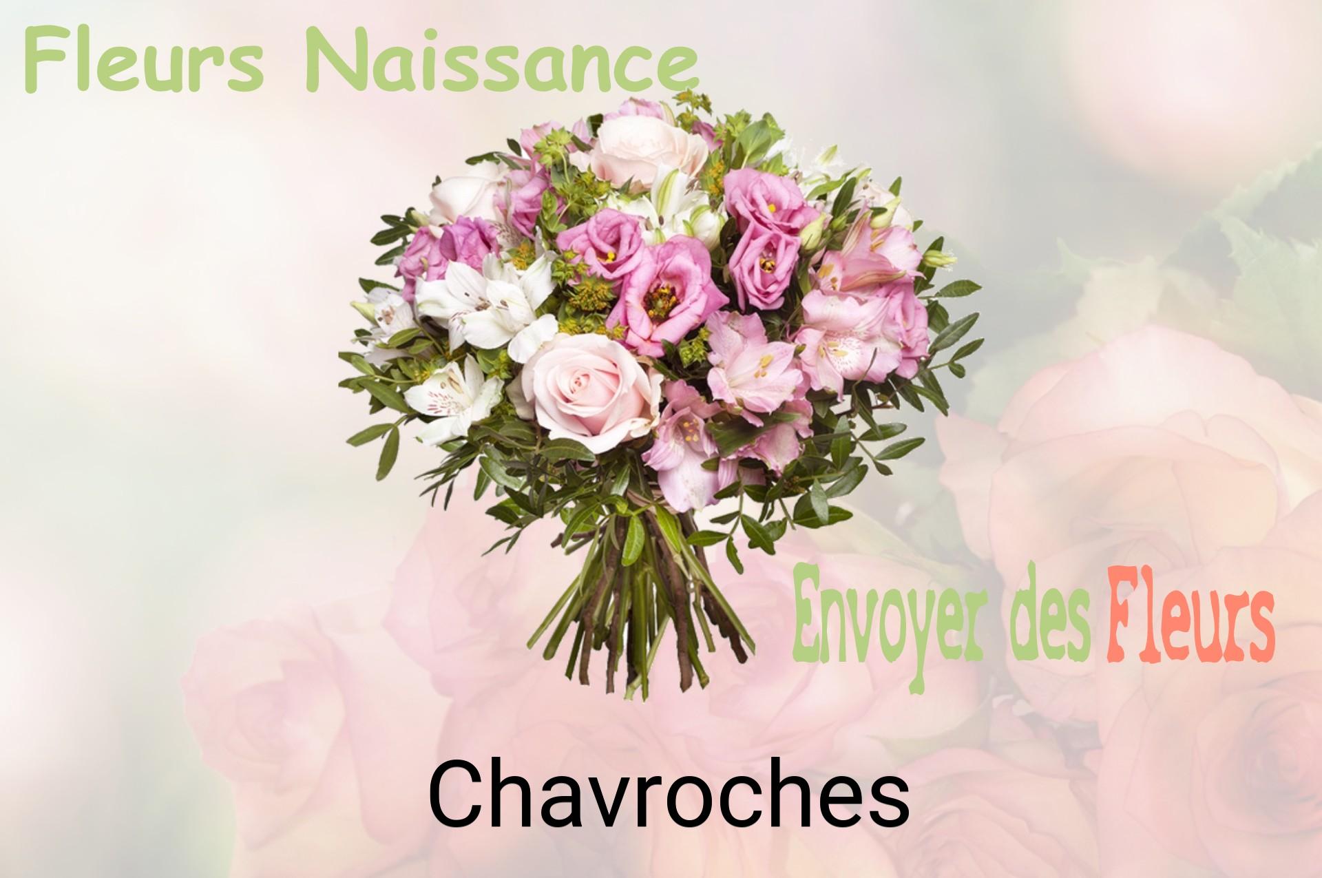 Bouquet de fleurs de naissance livré à Chavroches